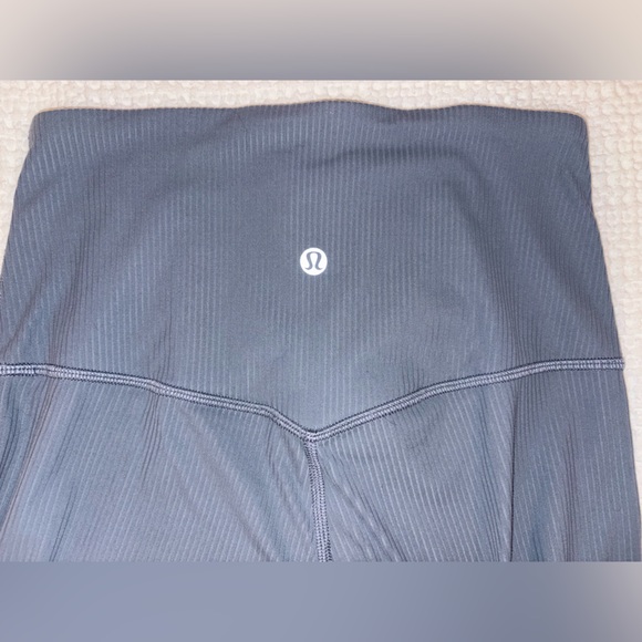 Lululemon Align High-Rise Ribbed Mini-Flare Pants in Belgian Blue - Size 4 - Picture 7 of 12